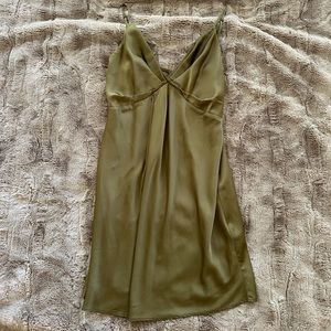 army green dress